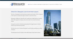 Desktop Screenshot of macquarielawyers.com.au