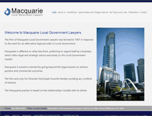 Tablet Screenshot of macquarielawyers.com.au